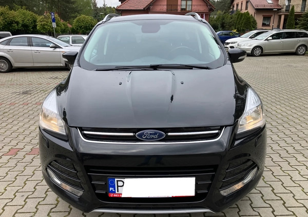 Ford Kuga cena 53800 przebieg: 222600, rok produkcji 2015 z Leszno małe 352